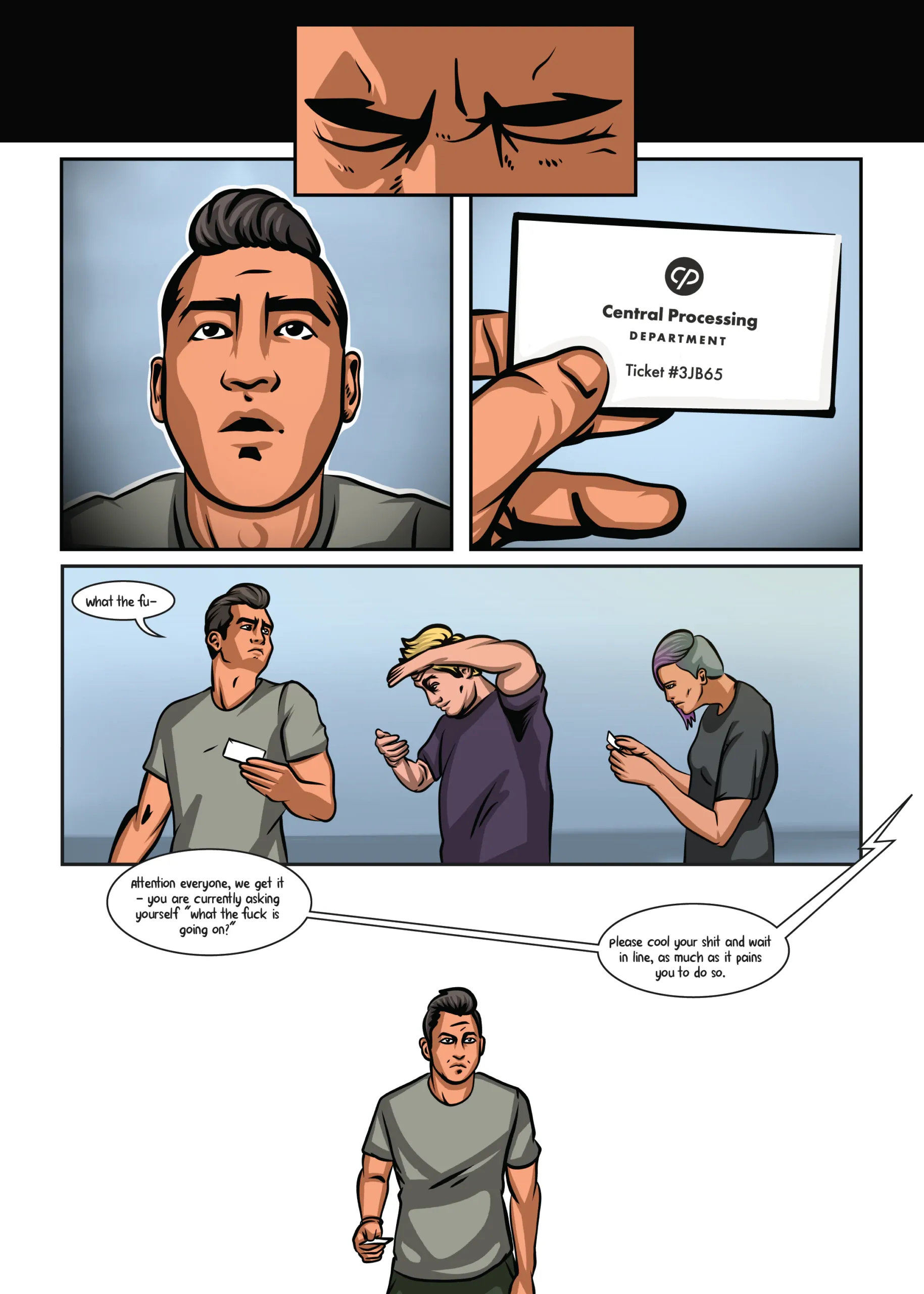 Processing episode 1, page 4